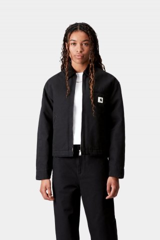 Carhartt OG Detroit Jacket (Winter) - Schwarz / Schwarz, gespült Carhartt OG Detroit Jacket (Winter) - Schwarz / Schwarz, gespült