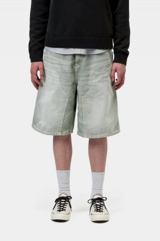 Carhartt OG Double Knee Short - Shady Green, Destroy Wash Carhartt OG Double Knee Short - Shady Green, Destroy Wash