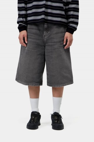 Carhartt Nixon Single Knee Short - Schwarz, Destroy-Waschung Carhartt Nixon Single Knee Short - Schwarz, Destroy-Waschung