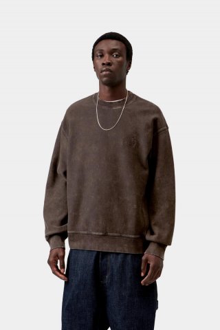 Carhartt Lambert Sweatshirt - Tabak, Mondwaschmittel Carhartt Lambert Sweatshirt - Tabak, Mondwaschmittel