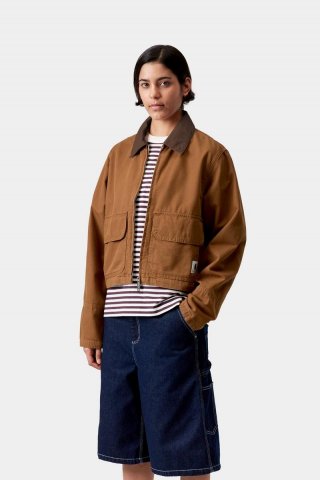 Carhartt Prescott Jacket - Hamilton Brown / Tabak, stückgefärbt Carhartt Prescott Jacket - Hamilton Brown / Tabak, stückgefärbt