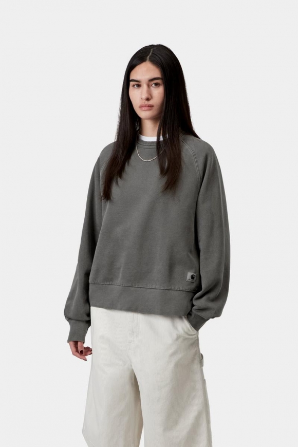 Carhartt Torion Sweatshirt - Schwarz, Grind-Waschung Carhartt Torion Sweatshirt - Schwarz, Grind-Waschung