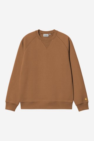 Carhartt Chase Sweatshirt - Hamilton Braun / Gold Carhartt Chase Sweatshirt - Hamilton Braun / Gold
