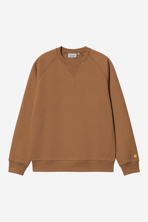 Carhartt Chase Sweatshirt - Hamilton Braun / Gold Carhartt Chase Sweatshirt - Hamilton Braun / Gold