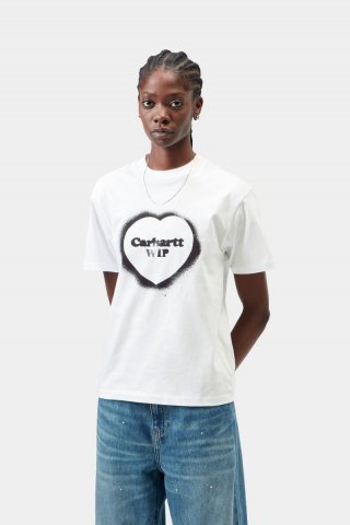 Carhartt S/S Spray Heart T-Shirt - Weiß Carhartt S/S Spray Heart T-Shirt - Weiß