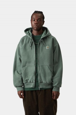 Carhartt Hooded Vista Jacket - Dunkler Skarabäus, stückgefärbt Carhartt Hooded Vista Jacket - Dunkler Skarabäus, stückgefärbt