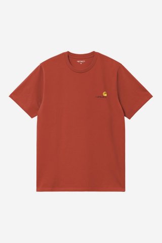 Carhartt S/S American Script T-Shirt - Oxidrot