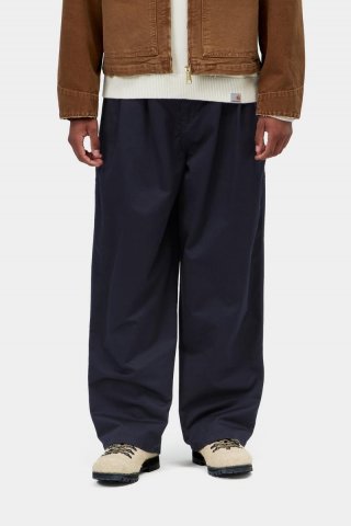 Carhartt Brockman Pant - Dunkles Marineblau, gespült