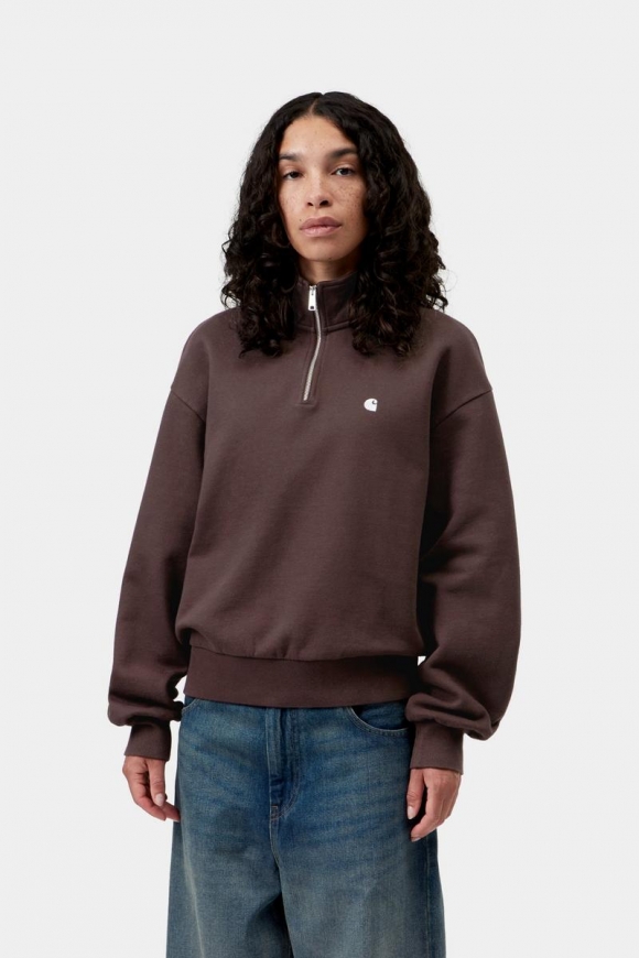 Carhartt Casey High Neck Sweatshirt - Palisander / Silber Carhartt Casey High Neck Sweatshirt - Palisander / Silber