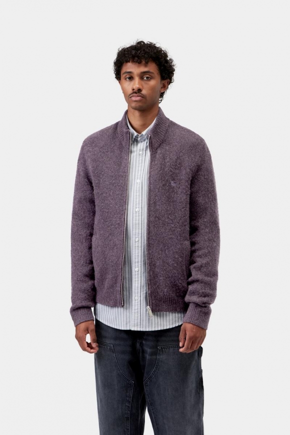 Carhartt Curtis Sweater Jacket - Tangled Shady Purple Carhartt Curtis Sweater Jacket - Tangled Shady Purple