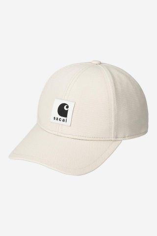 Carhartt sacai x WIP Duck Cap - Sacai-Elfenbein Carhartt sacai x WIP Duck Cap - Sacai-Elfenbein