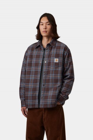 Carhartt Baird Shirt Jac - Baird Check, Palisander Carhartt Baird Shirt Jac - Baird Check, Palisander