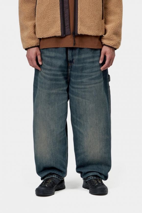 Carhartt OG Single Knee Pant - Blau, mittelschwer getragen