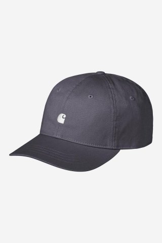 Carhartt Madison Logo Cap - Schattiges Lila / Weiß Carhartt Madison Logo Cap - Schattiges Lila / Weiß