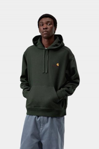 Carhartt Hooded American Script Sweatshirt - Rabe Carhartt Hooded American Script Sweatshirt - Rabe