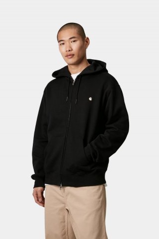 Carhartt Hooded Madison Jacket - Schwarz/Wachs Carhartt Hooded Madison Jacket - Schwarz/Wachs