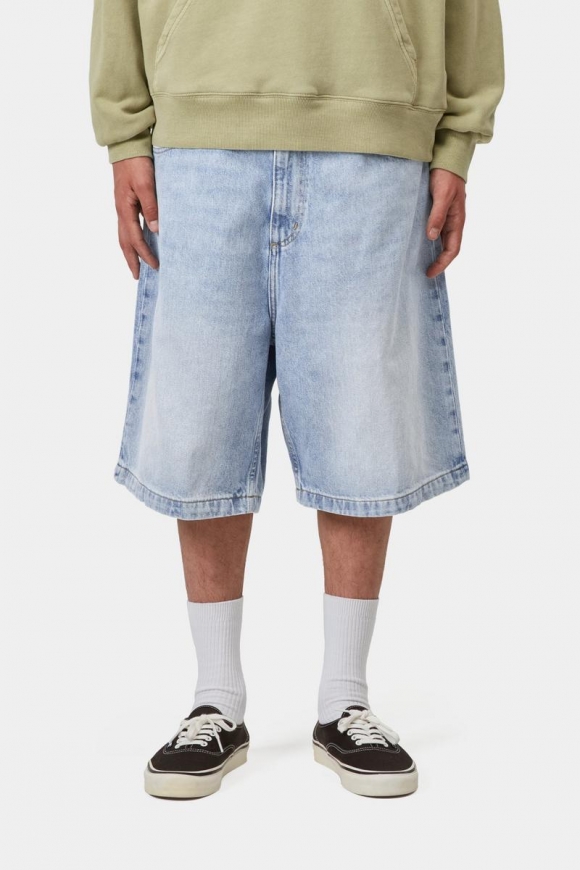 Carhartt Brandon Short - Blau, stark abgenutzt, gebleicht Carhartt Brandon Short - Blau, stark abgenutzt, gebleicht