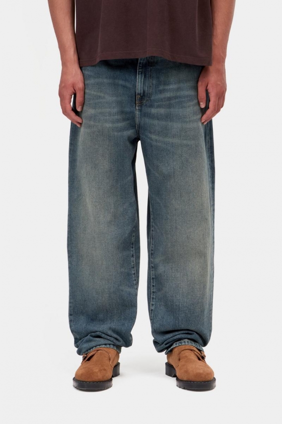 Carhartt Aaron Pant - Blau, getragene Gebrauchtwäsche Carhartt Aaron Pant - Blau, getragene Gebrauchtwäsche