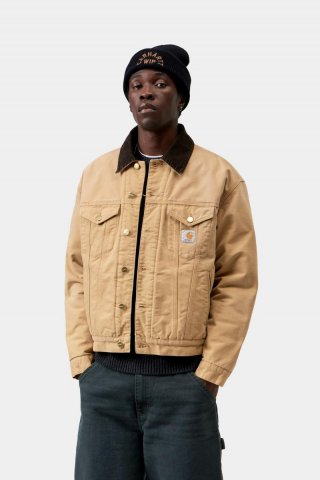 Carhartt OG Trucker Jacket - WIP Dusty H / Tobacco, Steinleinwand Carhartt OG Trucker Jacket - WIP Dusty H / Tobacco, Steinleinwand
