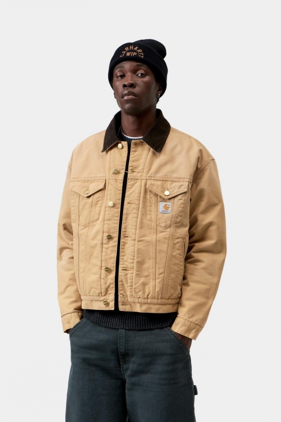 Carhartt OG Trucker Jacket - WIP Dusty H / Tobacco, Steinleinwand Carhartt OG Trucker Jacket - WIP Dusty H / Tobacco, Steinleinwand