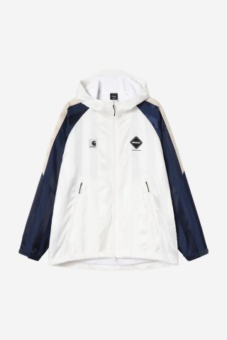 Carhartt F.C.Real Bristol x WIP Warm Up Jacket - Weiß Carhartt F.C.Real Bristol x WIP Warm Up Jacket - Weiß