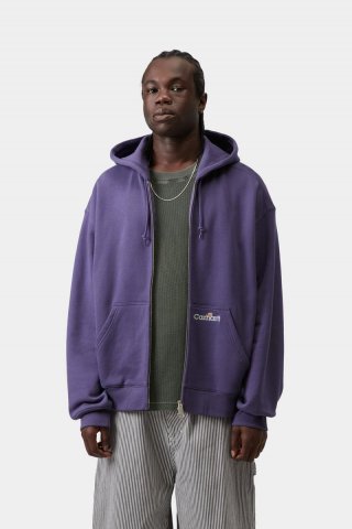 Carhartt Hooded WIP Label Sweat Jacket - Calla Carhartt Hooded WIP Label Sweat Jacket - Calla