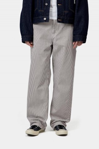 Carhartt Mercer Pant - Mercer Stripe, Graphit/Wachs, Stonewashed Carhartt Mercer Pant - Mercer Stripe, Graphit/Wachs, Stonewashed