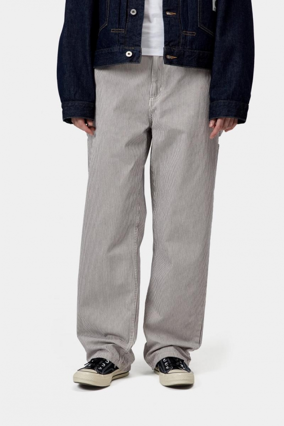 Carhartt Mercer Pant - Mercer Stripe, Graphit/Wachs, Stonewashed Carhartt Mercer Pant - Mercer Stripe, Graphit/Wachs, Stonewashed