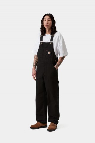 Carhartt Bib Overall - Schwarz, gespült