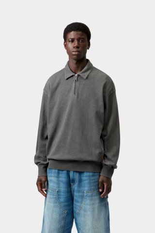 Carhartt Harper Polo - Schwarz, stückgefärbt Carhartt Harper Polo - Schwarz, stückgefärbt