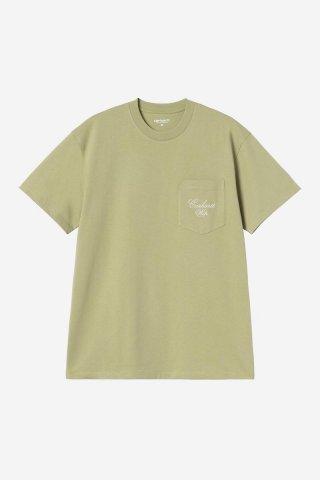 Carhartt S/S Longhand Pocket T-Shirt - Sanftes Grün / Weiß Carhartt S/S Longhand Pocket T-Shirt - Sanftes Grün / Weiß