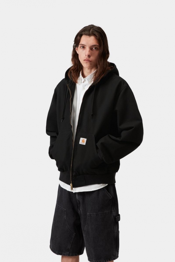 Carhartt OG Active Jacket - Schwarz, gespült Carhartt OG Active Jacket - Schwarz, gespült