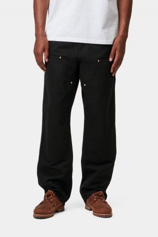 Carhartt Double Knee Pant - Schwarz, gespült Carhartt Double Knee Pant - Schwarz, gespült