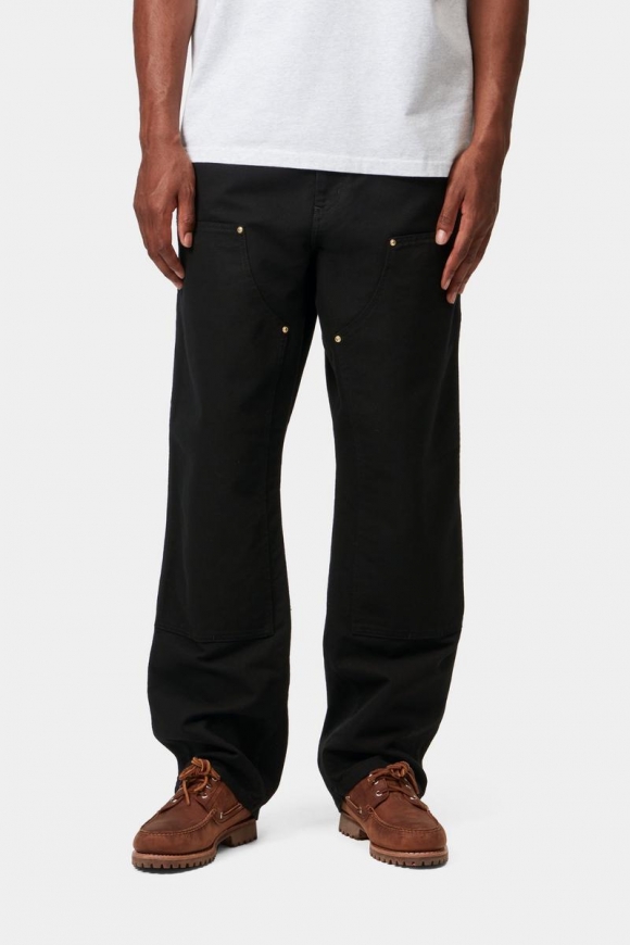 Carhartt Double Knee Pant - Schwarz, gespült Carhartt Double Knee Pant - Schwarz, gespült