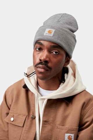 Carhartt Acrylic Watch Hat - Graues Heidekraut Carhartt Acrylic Watch Hat - Graues Heidekraut