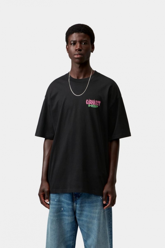 Carhartt S/S Luggage Label T-Shirt - Schwarz