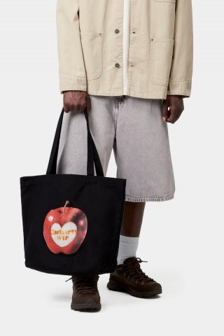 Carhartt Canvas Graphic Tote - Verwöhnter Druck, Schwarz