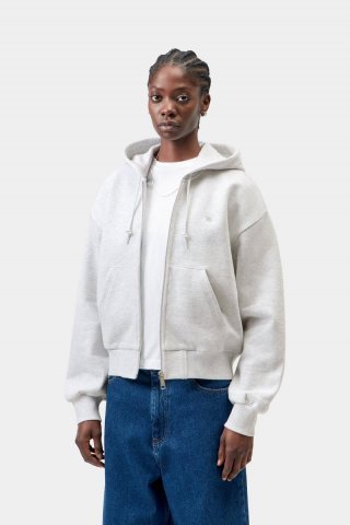 Carhartt Hooded Casey Jacket - Aschenheide / Silber Carhartt Hooded Casey Jacket - Aschenheide / Silber