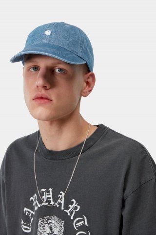 Carhartt Lucas Cap - Blau, gebleicht Carhartt Lucas Cap - Blau, gebleicht