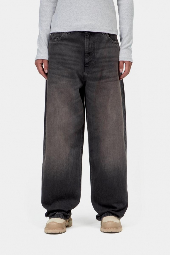Carhartt Brandon Pant - Schwarz, tabakfarbene Used-Waschung Carhartt Brandon Pant - Schwarz, tabakfarbene Used-Waschung