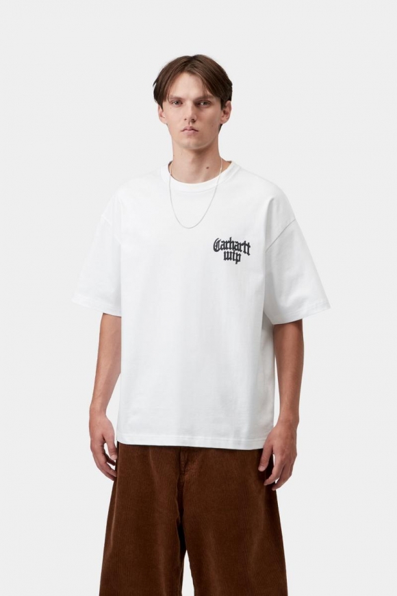 Carhartt S/S Blackletter T-Shirt - Weiß Carhartt S/S Blackletter T-Shirt - Weiß