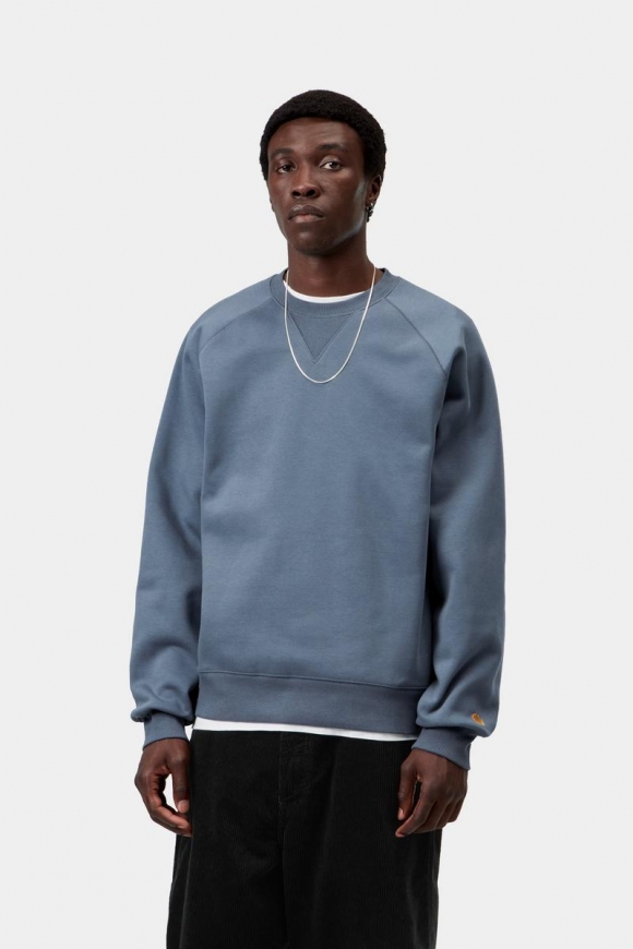 Carhartt Chase Sweatshirt - Eisschild / Gold Carhartt Chase Sweatshirt - Eisschild / Gold
