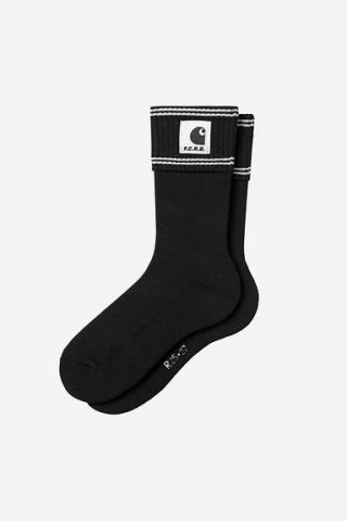 Carhartt F.C.Real Bristol x WIP Cuff Socks - Schwarz Carhartt F.C.Real Bristol x WIP Cuff Socks - Schwarz