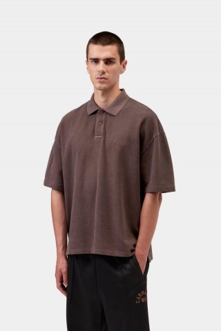 Carhartt S/S Wayne Polo - Palisander, stückgefärbt