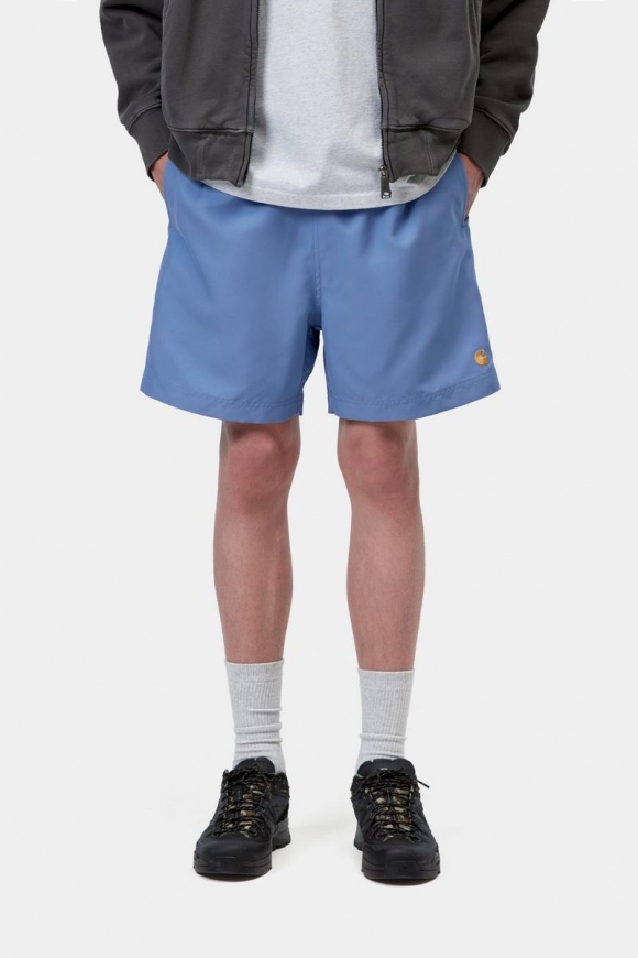 Carhartt Chase Swim Trunks - Curaçao / Gold Carhartt Chase Swim Trunks - Curaçao / Gold