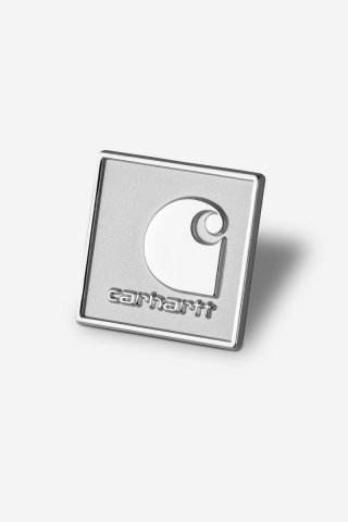 Carhartt Square Label Pin - Silber Carhartt Square Label Pin - Silber