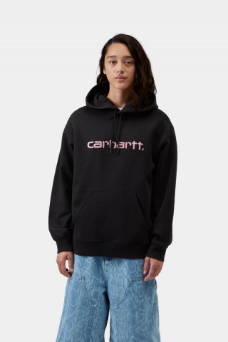 Carhartt Hooded Sweatshirt - Schwarz / Hortensie