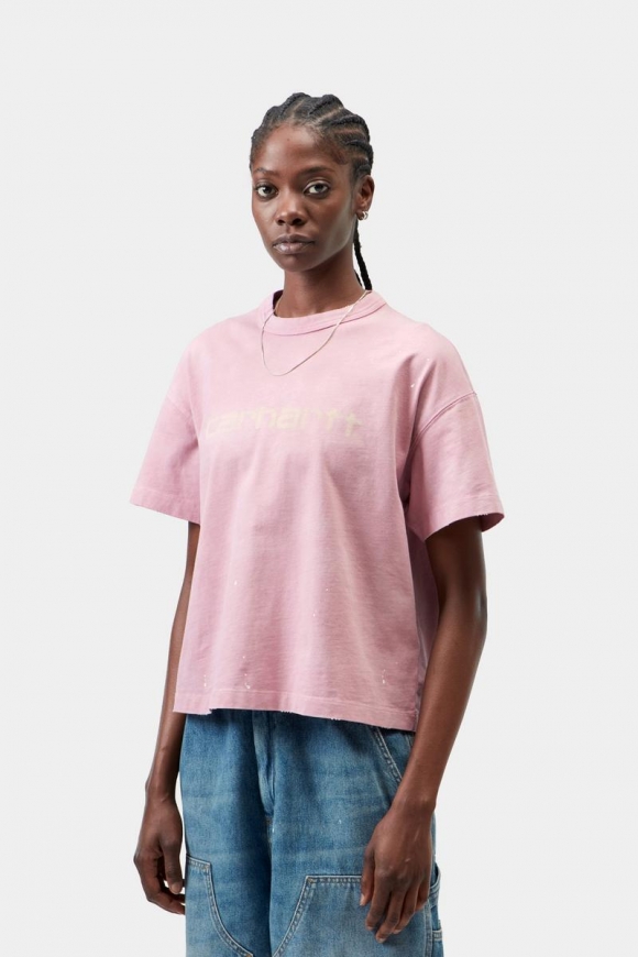 Carhartt S/S Painter T-Shirt - Hortensia, Zerstöre Wäsche, Spritzer