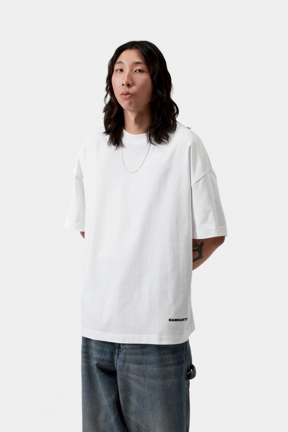 Carhartt S/S Link Script T-Shirt - Weiß / Schwarz Carhartt S/S Link Script T-Shirt - Weiß / Schwarz