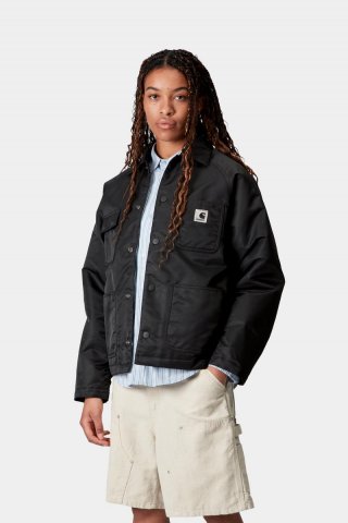 Carhartt Alumni Chore Coat - Schwarz / Scharlachrot Carhartt Alumni Chore Coat - Schwarz / Scharlachrot
